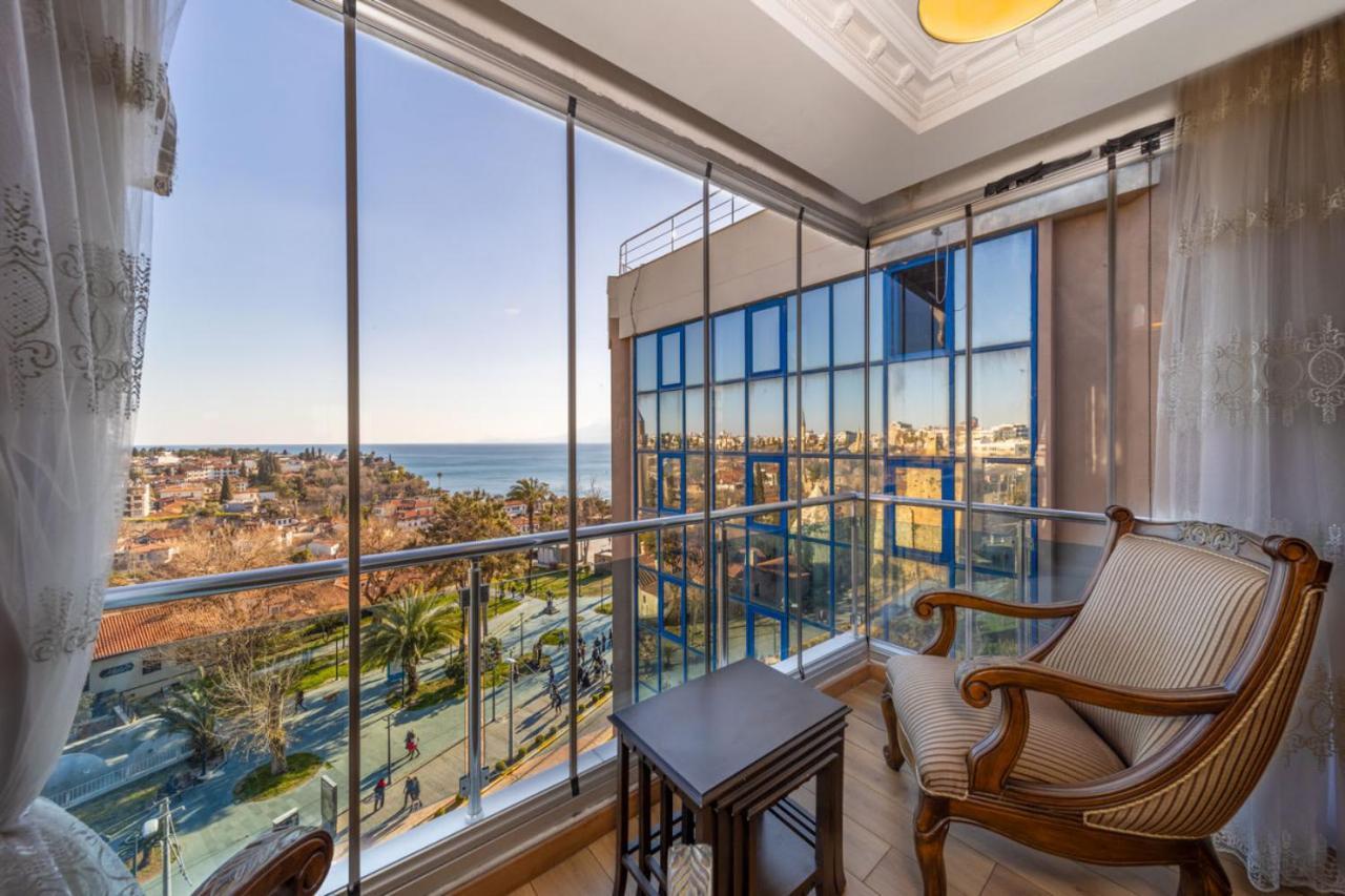 Lovely Flat With Sea View Near Beach In Muratpasa อันตัลยา ภายนอก รูปภาพ